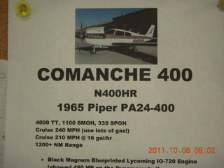 Big Bear (L35) - Comanche 400 for sale (passes anything but a fuel station)
