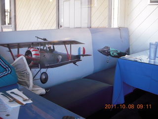 83 7q8. Big Bear (L35) airplane pictures on restaurant seats