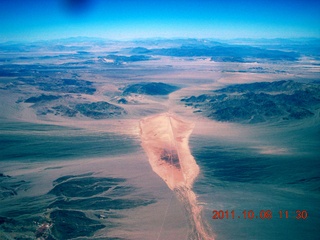 90 7q8. aerial - brown California desert
