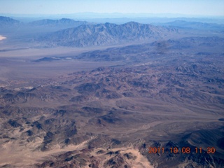 91 7q8. aerial - brown California desert