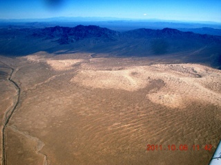 92 7q8. aerial - brown California desert