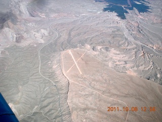 102 7q8. aerial - Lake Mead area - Pearce Ferry airstrip (L25)