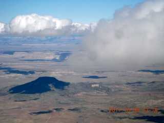 aerial - northern Arizona - clouds