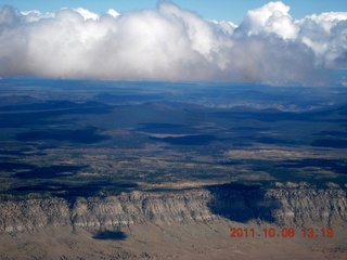 aerial - northern Arizona - clouds