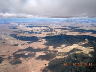 114 7q8. aerial - northern Arizona - clouds and shadows