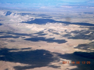 aerial - northern Arizona - cloud shadows