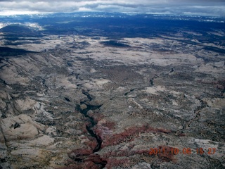 aerial - Utah - white cliffs
