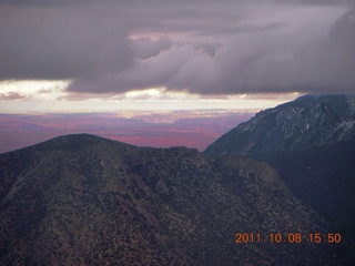 176 7q8. aerial - Utah - obscured mountain