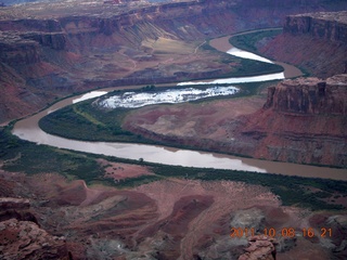 202 7q8. aerial - Utah - Mineral Canyon (Mineral Bottom) airstrip (soggy and wet)