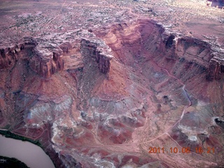 206 7q8. aerial - Utah - Mineral Canyon (Mineral Bottom) road