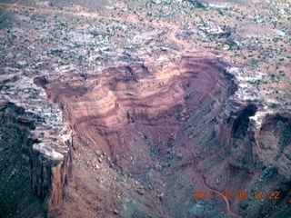 207 7q8. aerial - Utah - Mineral Canyon (Mineral Bottom) road
