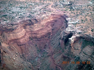 208 7q8. aerial - Utah - Mineral Canyon (Mineral Bottom) road