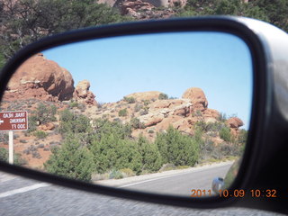 74 7q9. Arches National Park - scenery in mirror