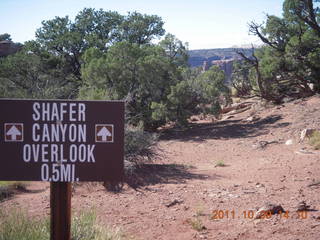 86 7q9. Dead Horse Point hike - sign