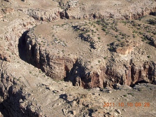 72 7qa. aerial - Mexican Mountain area - slot canyon