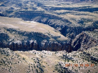 75 7qa. aerial - Mexican Mountain area - slot canyon