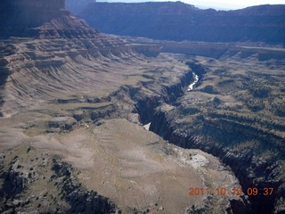 77 7qa. aerial - Mexican Mountain area - slot canyon