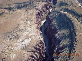 80 7qa. aerial - Mexican Mountain area - slot canyon