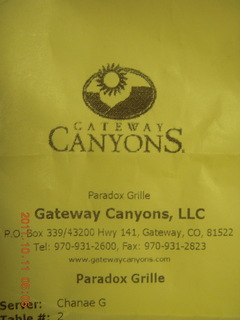 1 7qb. Gateway Canyons - where I had lunch yesterday