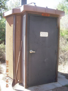 Canyonlands National Park - Lathrop trail hike - Colorado River area outhouse