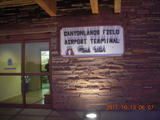 Canyonlands Field sign (CNY)