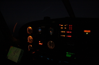 Sean's pictures - N8483R panel at night