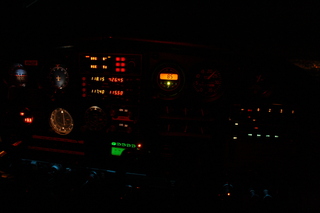 Sean's pictures - N8483R instrument panel at night