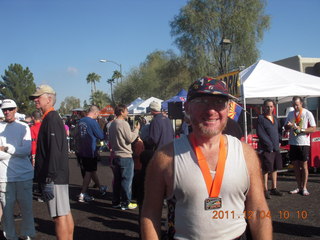 Fiesta Bowl half marathon - Danelle and Adam