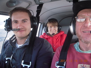 Gokce, Olga, Adam flying in N8377W