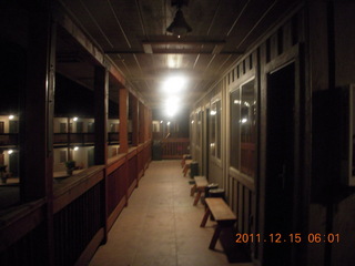 Pioneer Motel - Springdale, Utah, with the lights on