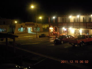 Pioneer Motel - Springdale, Utah, with the lights on