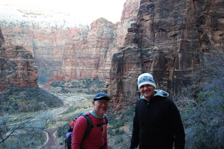 44 7sf. Zion National Park - Hidden Canyon hike - Adam and Gokce