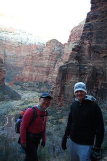 45 7sf. Zion National Park - Hidden Canyon hike - Adam and Gokce