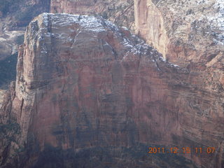 230 7sf. Zion National Park - Observation Point hike - view of Angels Landing