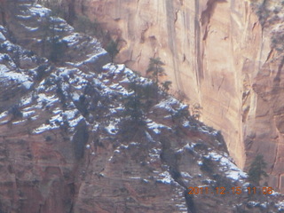 231 7sf. Zion National Park - Observation Point hike - view of Angels Landing