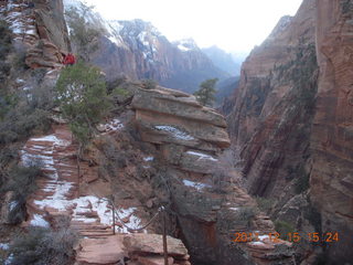 450 7sf. Zion National Park - Angels Landing hike - chains
