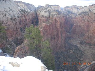 Zion National Park - Angels Landing hike - summit - another hiker and Adam
