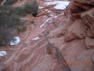 495 7sf. Zion National Park - Angels Landing hike - chains - somebody's suitcase