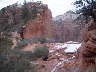 Zion National Park - Angels Landing hike - chains - somebody's suitcase