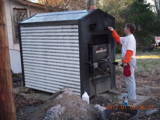 Joe and wood furnace