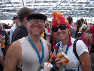 PFChang Rock-and-Roll half-marathon - Adam and Angie after finish