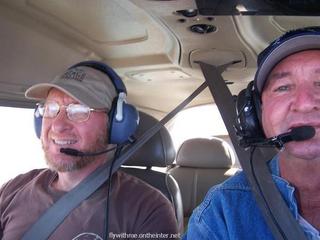 Adam and Ken Calman flying