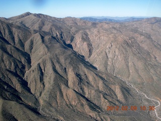 aerial - flight home from Bouquet Ranch