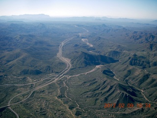 aerial - wash near Bouquet Ranch