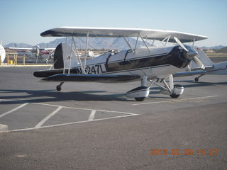 Antoine fueling his plane next to Great Lakes at Chandler Airport