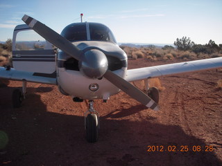 Bouquet Ranch - airplane and hangar and N8377W