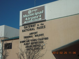 Page Municipal Airport signs