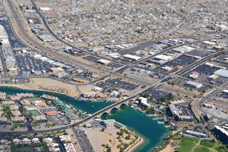 Jim's pictures - aereal - Lake Havasu City - London Bridge