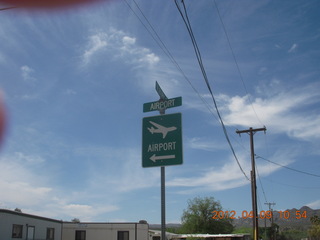 Airport Road sign at Kearny