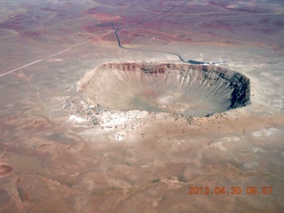 12 7ww. aerial - meteor crater near Winslow